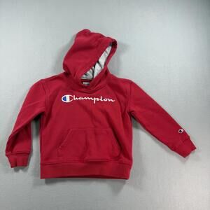 Kids Youth Unisex Sz 5 Red Champion Pullover Hoodie